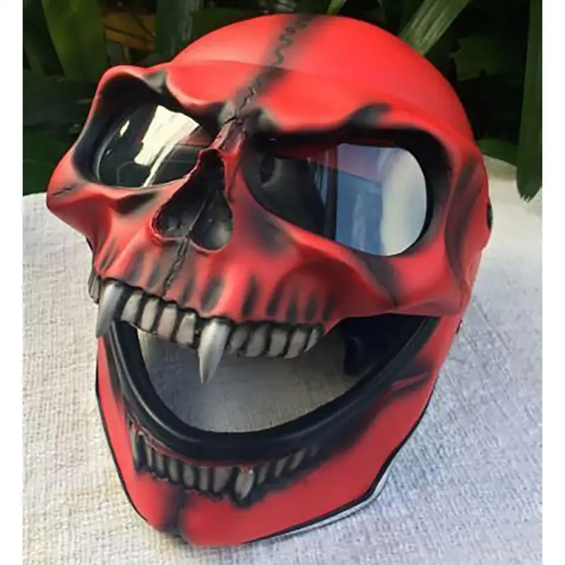 Skull Skeleton Motorcycle Helmet cover Decoration Tidy mask Horror Cool Skull Mask Skeleton Halloween Gift Helmet Visor