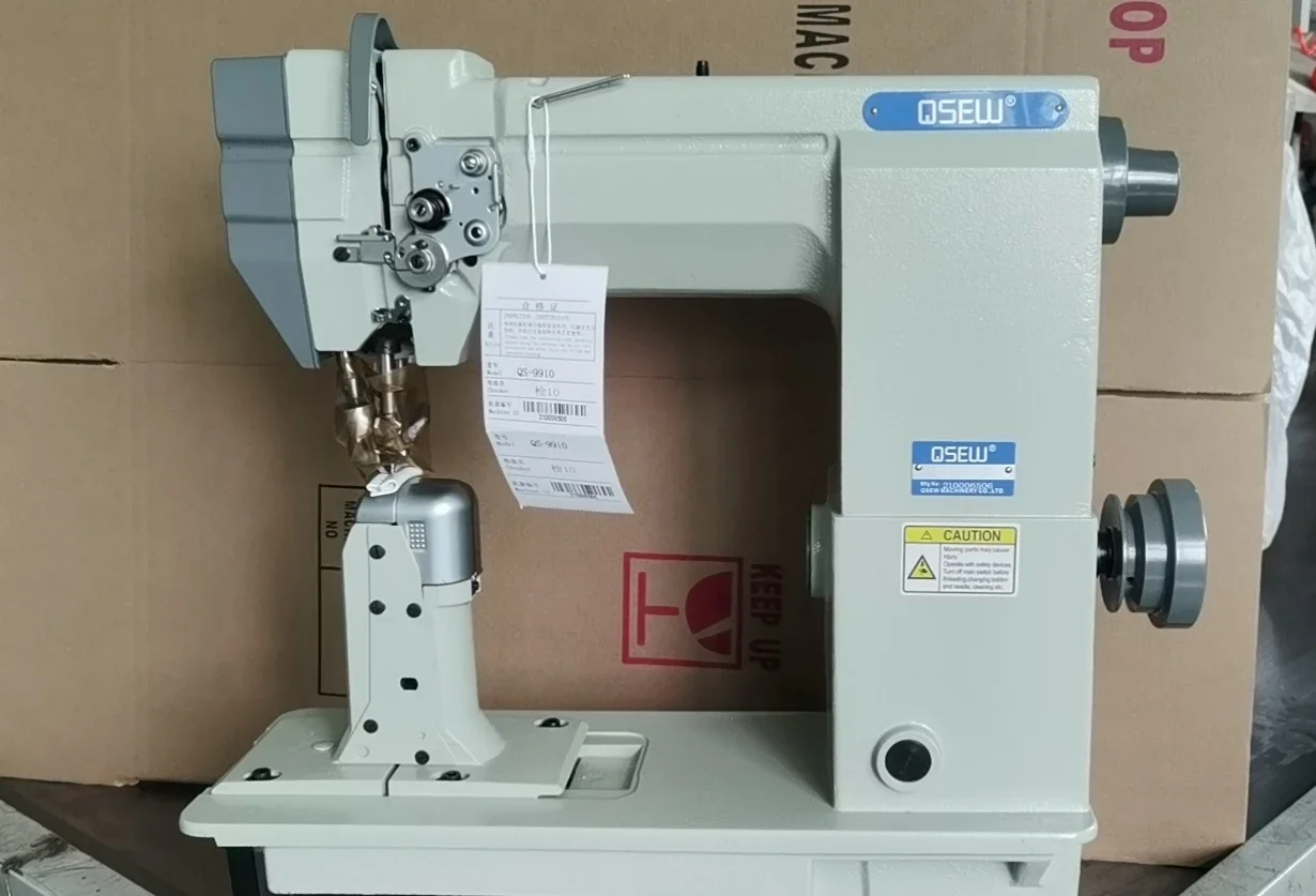 QS-9920D  double direct drive Laura machine post bed big hook heavy duty triple feed lockstitch industrial sewing machine