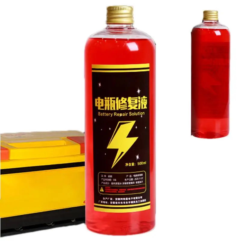 Car Battery Additive 500ml Battery Desulfator And Reactivator Concentrated Electric Vehicle Battery Fluid For Boat Batteries