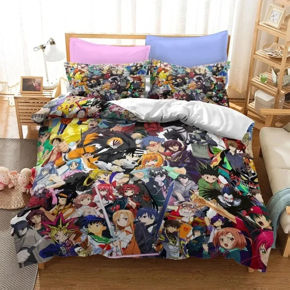 

Anime Sword Art Online Duvet Cover Pillowcase Bedding Set Double Twin Full Queen King Adult Kids Bedclothes Quilt Cover