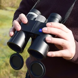 New 12X42 High Power HD Telescope Bird Watching Binoculars BK4 Roof Prism Optical Lenses Super Clear For Travel Camping Hunting
