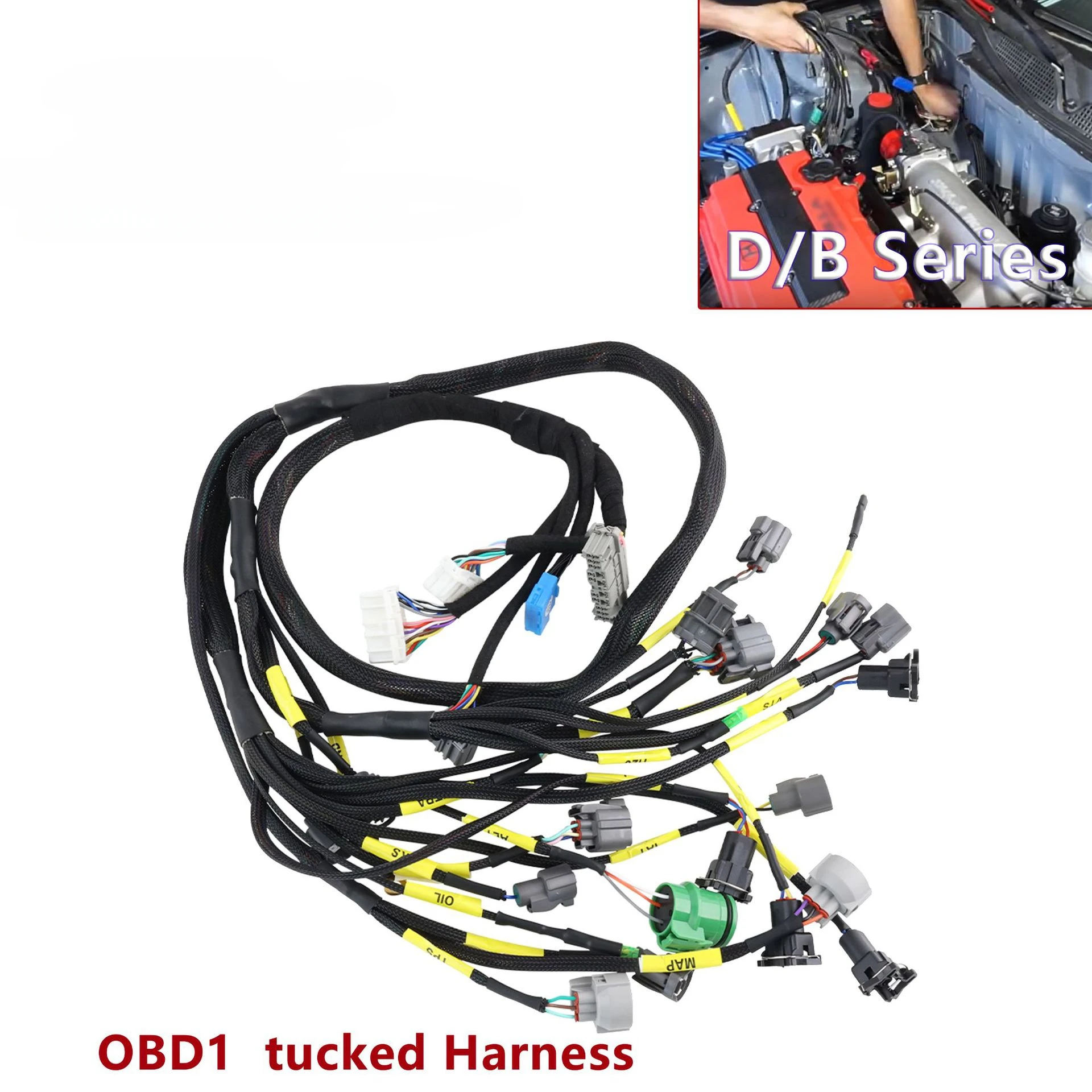 Automotive engine wiring harness manufacturers wholesale Civic engine wiring harness for Honda OBD1 Civic 92-95