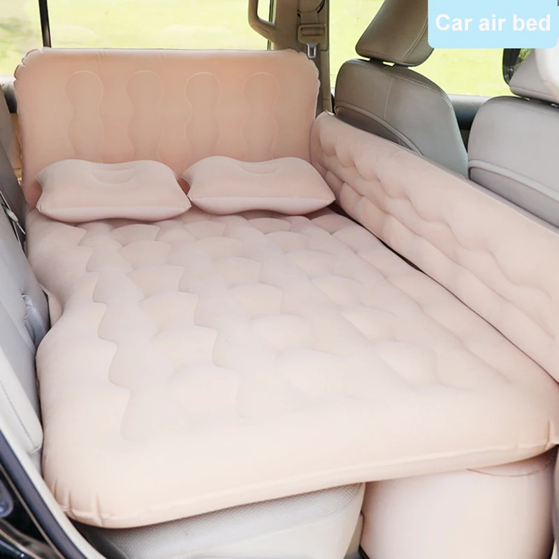 

Car Air Mattress Inflatable Cushion Sleeping Mat Rear Car Bed Back Seat Air Cushion Folding Mattress Travel Bed Auto Supplies