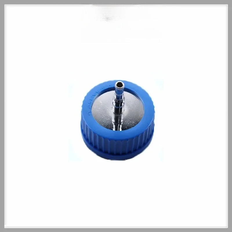 High Sealing Stainless Steel Fermentation Tank Cover Blue Cap for 3mm Tube Laboratory Reactor Jar Refill Replacement Accessory