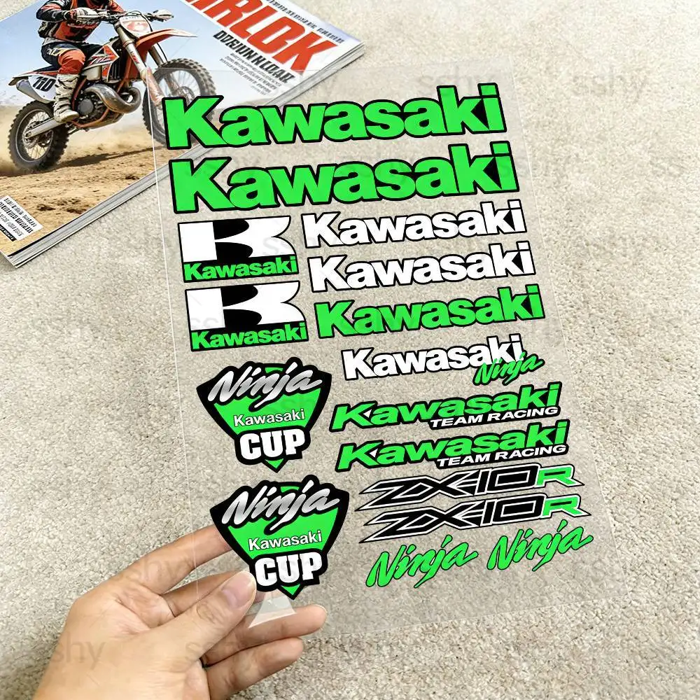 

For KAWASAKI Demon Claw Waterproof Reflective Motorbike Stickers Easy Peel Removable Decals Motorcycle Helmet Bike Accessories