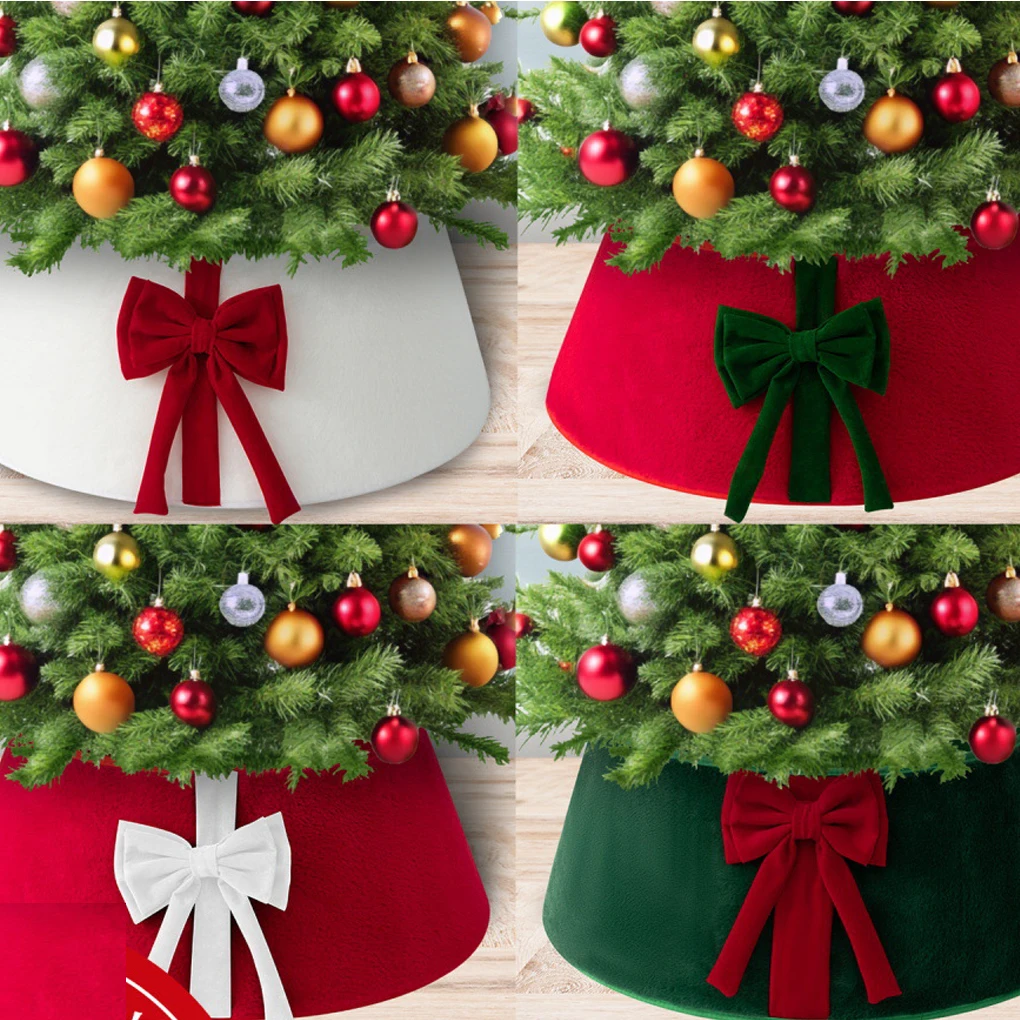 Christmas Tree Collar And Stand Cover In One Simplify Holiday Decorating Process Tree Skirt Collar Tree Stand Cover