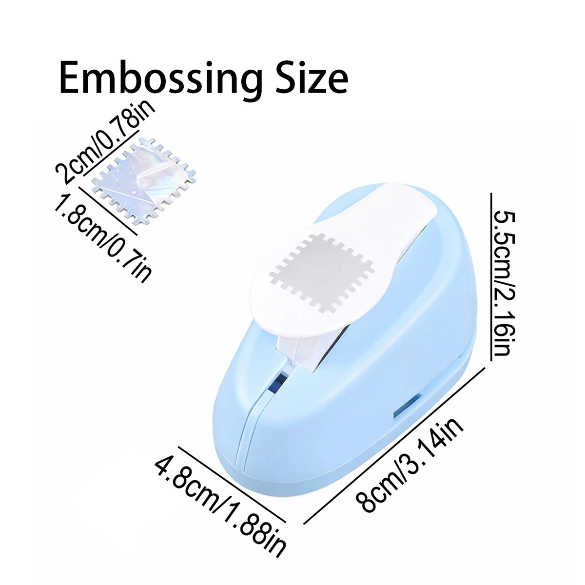 Portable Lever Action Embosser Rectangular Hole Puncher - Exquisite DIY Tool for Scrapbooking Photo Album Craft Supplies