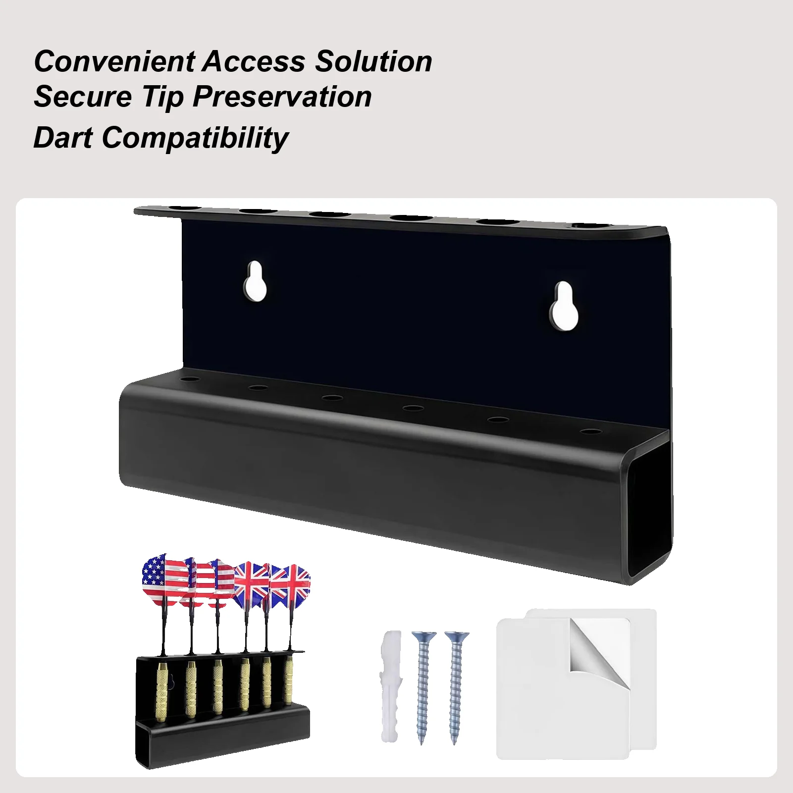 

Acrylic Dart Holder Wall Mount Storage Rack for Darts, Indoor Outdoor Game Room Living Room Home Decor