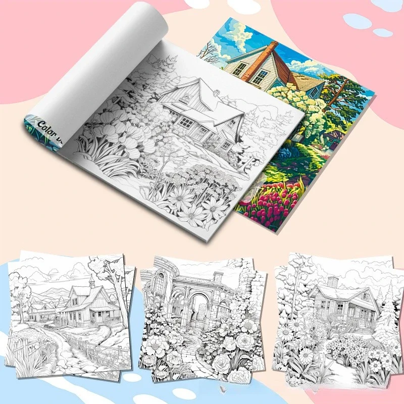 Coloring Books Adult Painting Books Graffiti Painting Picture Books Painting Albums Drawing and Coloring Books