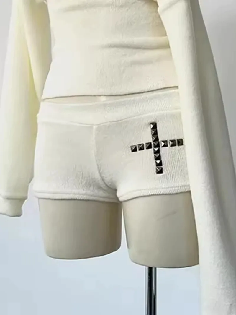 Chic Streetwear Punk Y2k Crop Top Harajuku Grafik Druck Coole Langarm Top Hip Hop Mode Baby T Rock Goth Einzigartige Top BS7Q