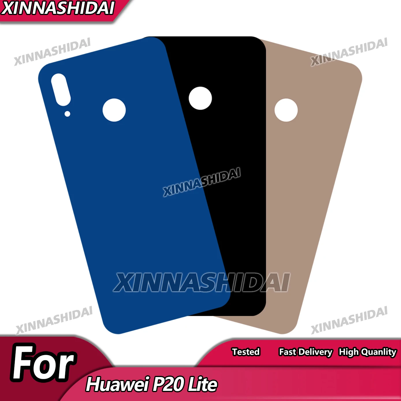 High Quality Battery Cover Housing For Huawei P20 Lite Back Glass Chassis Door Cover Replacement Parts