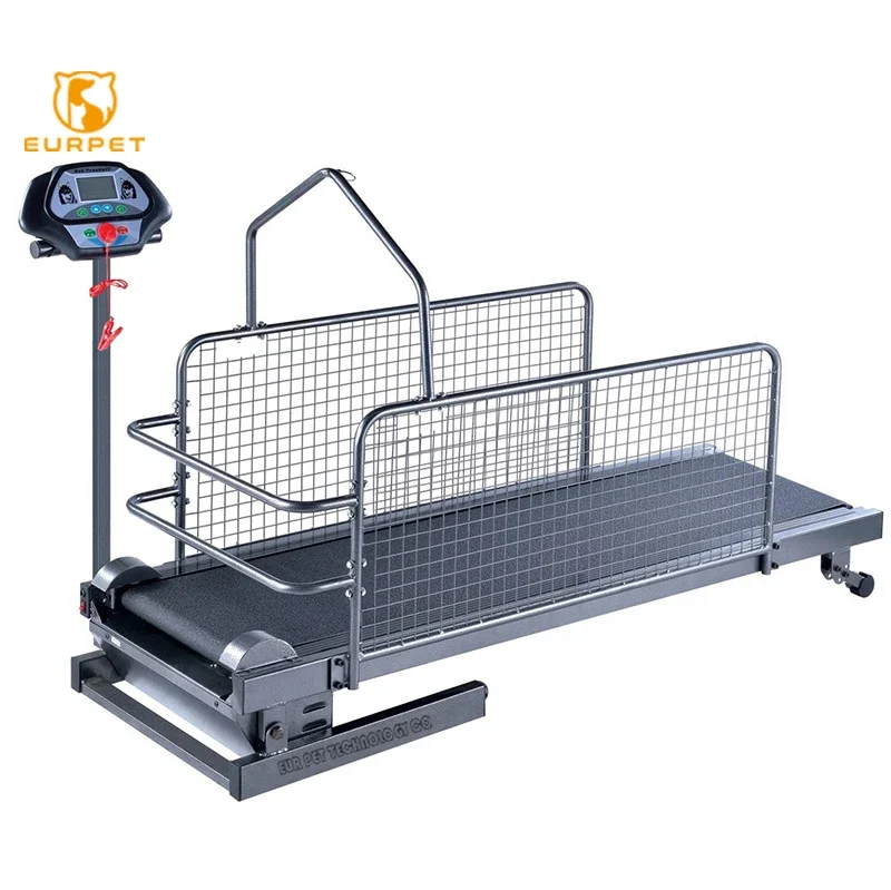 

EURPET Cats And Dogs Pet Running Medium Dog Endurance Training Large Foldable Machine Treadmill With Fence And Variable Speed