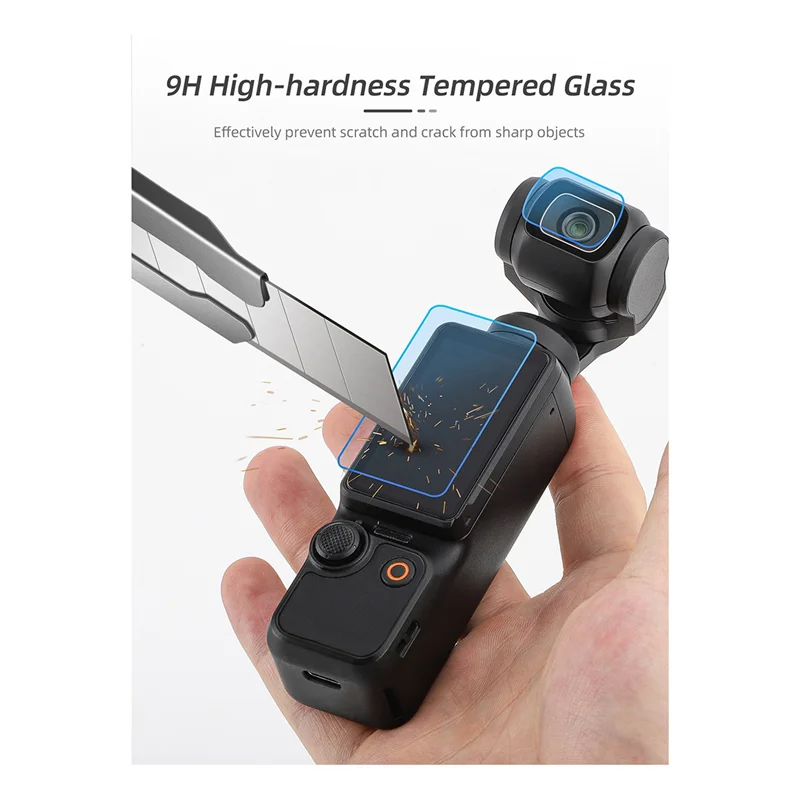 สําหรับ Osmo Pocket 3 กระจกนิรภัยฟิล์มอุปกรณ์เสริมมัลติฟังก์ชั่นป้องกันฟิล์มเลนส์หน้าจอ HD ฟิล์มป้องกันการระเบิด,ชุดทนทาน