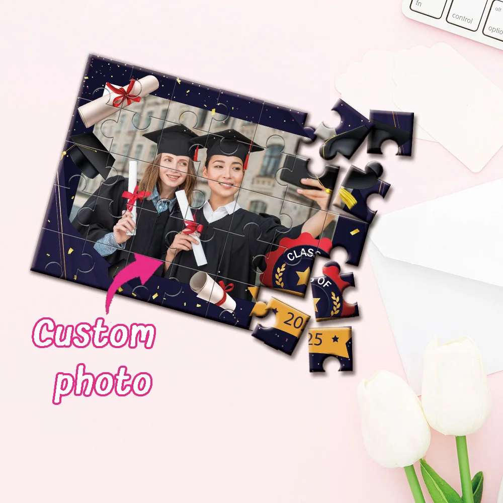 Personalized Photo Wood Puzzle 35/300/500/1000pcs Custom Jigsaw for Baby Shower Gift