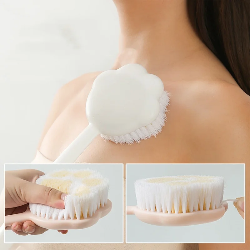 

Creative Cat Claw Bath Brush Back Scrubbing Bathing Towel Soft Bristle Long Handle Body Brush Self Sufficient Strong Scrubbing