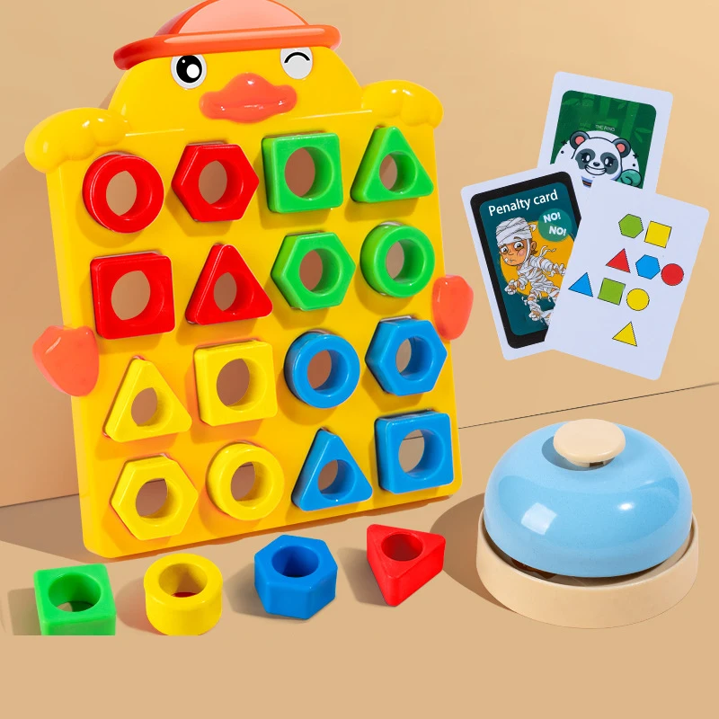 

Baby Geometrical Color Shape Match Early Education Toys for 3-6 Years Old Toddler Parent-child Interaction Games Montessori Toys