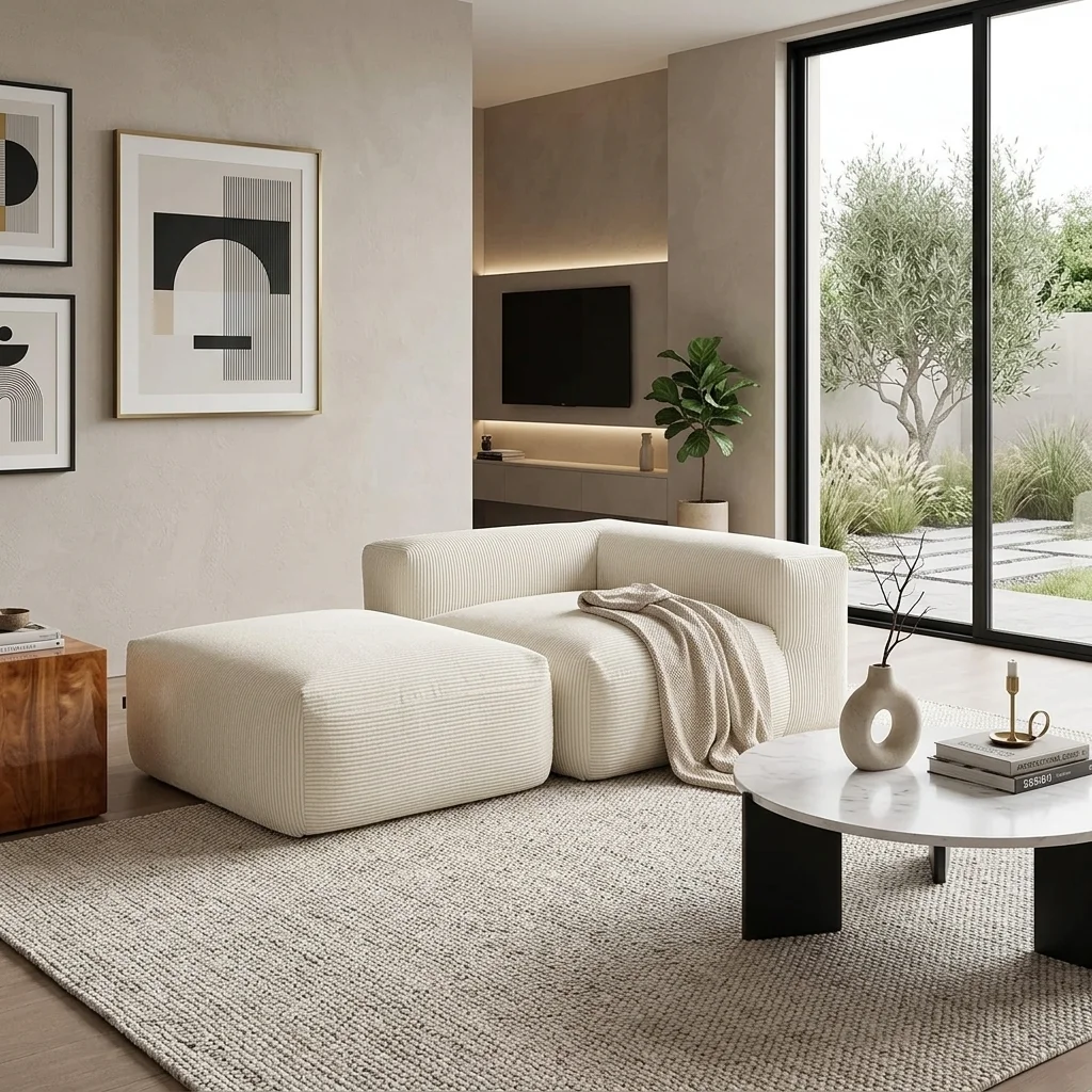 Lazy comfort Living Room  Furniture Cloud Modular Sofa Boneless Couch Modern Sectional Sofa Set