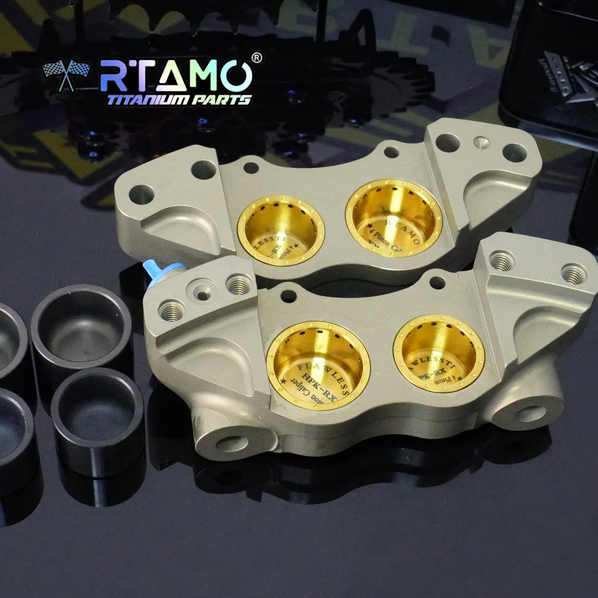 RTAMO Piston Titanium Gr5 untuk brombo M50 Stylema /M4.32 /GP4-RX/kaliper HPK