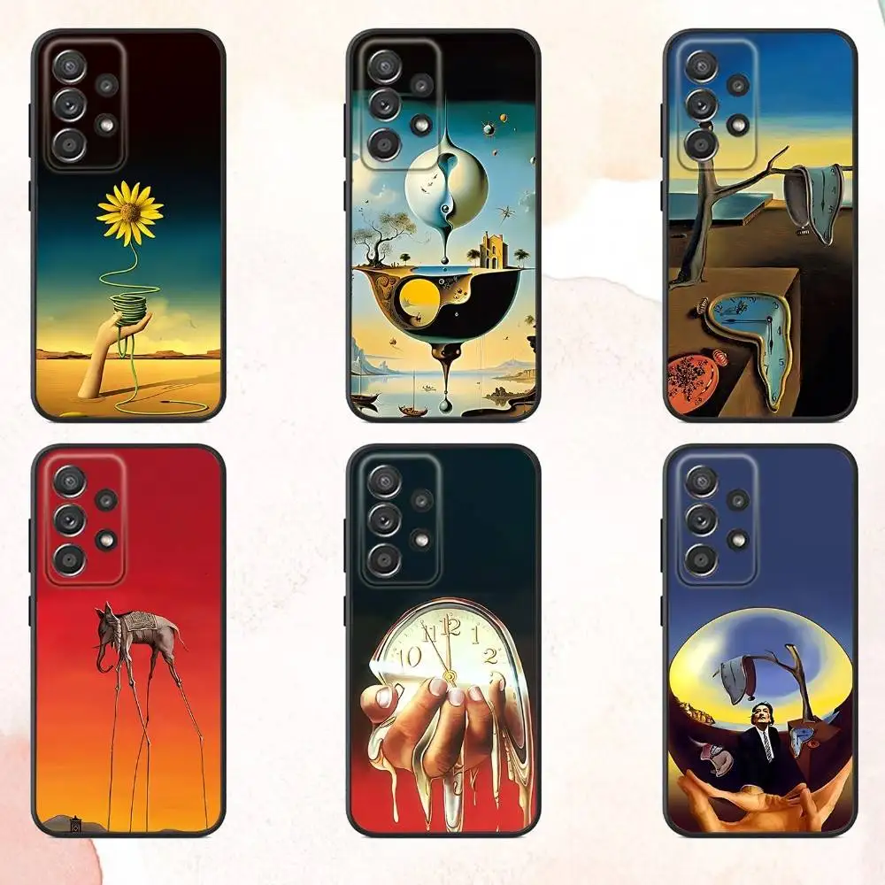 

Surrealism S-Salvador Art Phone Case For Samsung S25,S24,S21,S22,S23,S30,Ultra,S20,Plus,Fe,Lite,Note,10,9,5G Black Cover