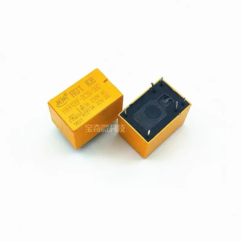 10PCS relay HK4100F-DC12V-SHG HK4100F-DC5V-SHG 6 pin 3A 3V / 5V / 9V / 12V / 24V HK4100F-DC24V-SHG HK4100F-DC3V-SHG