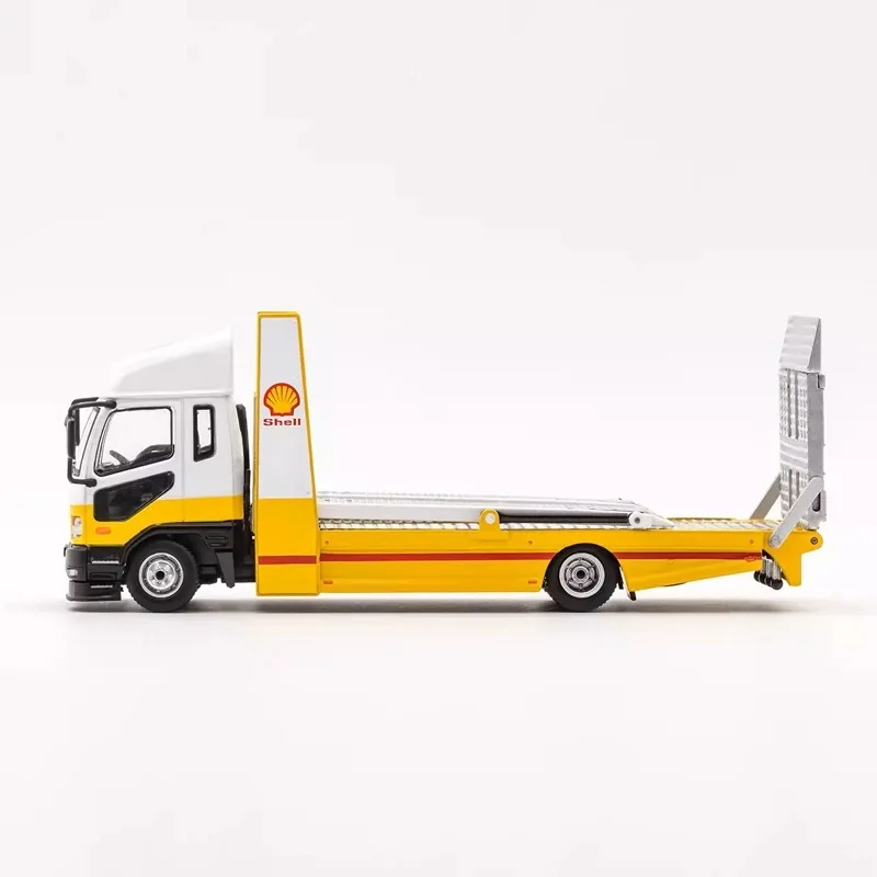 GCD 1:64 Mitsubishi double-decker transporter & Engineering truck simulation alloy car model