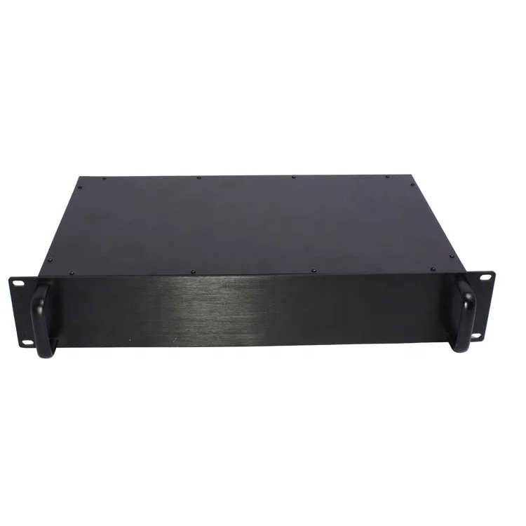 Gabinete de montagem em rack de metal personalizado 2.5u 3u Caixa eletrônica de alumínio de 19 polegadas Caixa de servidor de rack de chassi