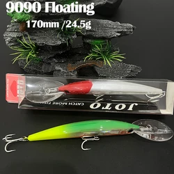 125mm 24g Deep Diving Minnow Fishing Lure Floating Trolling Wobbler Hard Bait Bass Freshwater Saltwater Offshore Fishing Tackle