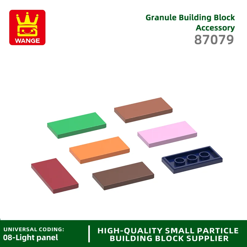 WANGE 87079 100g/106PCS Tile 2 x 4 Building Blocks Moc Color Accessories Compatible with  Brick DIY Spare Parts Toy Gift