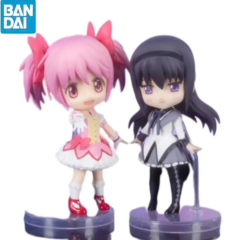 9cm Bandai Original Figuarts Mini Anime Magica Quartet Action Figure Kaname Madoka Akemi Homura Model Collectible Christmas Toys