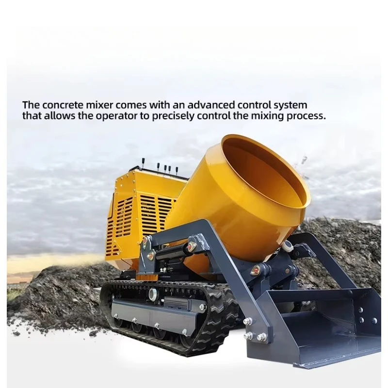 Hot Selling Manufacturer's New Type Crawler Concrete Mixer Truck Mini Mobile Concrete Mixer with Core Pump & Motor Components