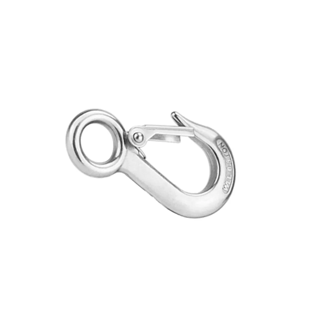 Eye Hoist Sling Hook Stainless Steel Carabiner for Crane UTV ATV Winch Cable