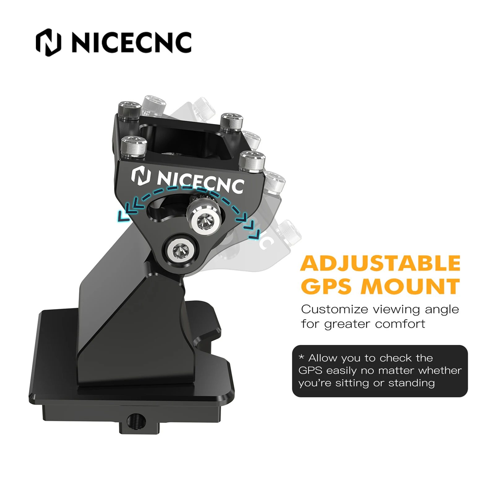 For Husqvarna NORDEN 901 Norden 2022-2023 Adjustable GPS Mount Phone Holder Navigation Bracket CNC 6061 Aluminum