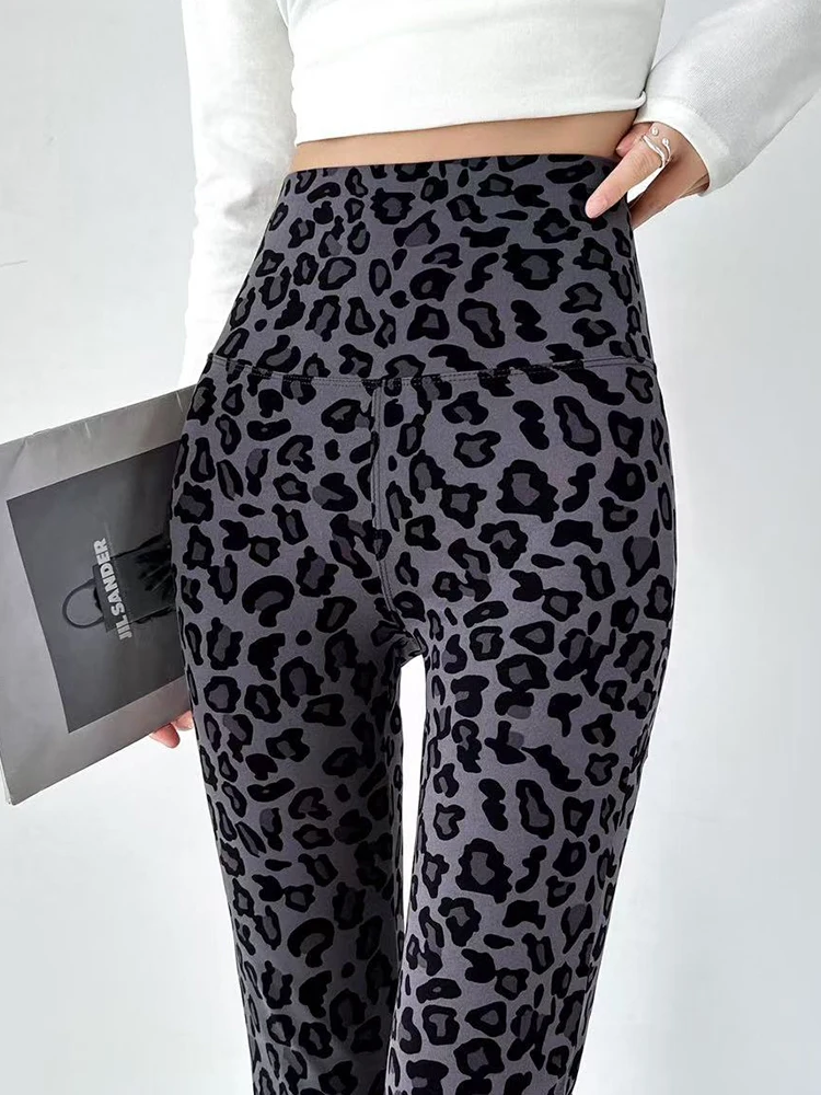 High Waist Yoga Pants Women's Fitn Tight ark Skin Pattern Boting Trousers Spring Autumn New Abdomen Lifting Butt Enha...