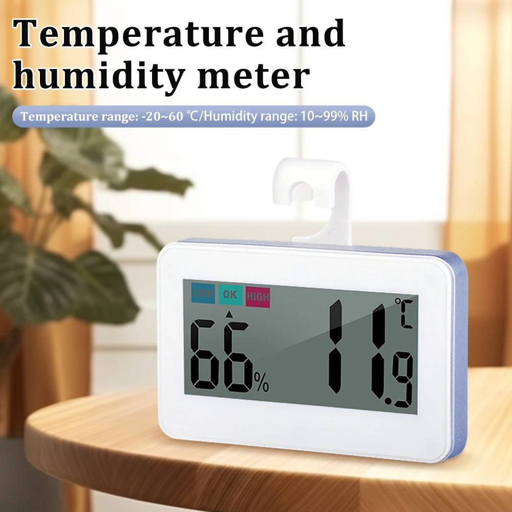 Indoor Electronic Thermometer Hygrometer Household Thermometer with Magnetic Stickers -20 ℃-60 ℃(-4℉-140℉) 10%-99% Rh