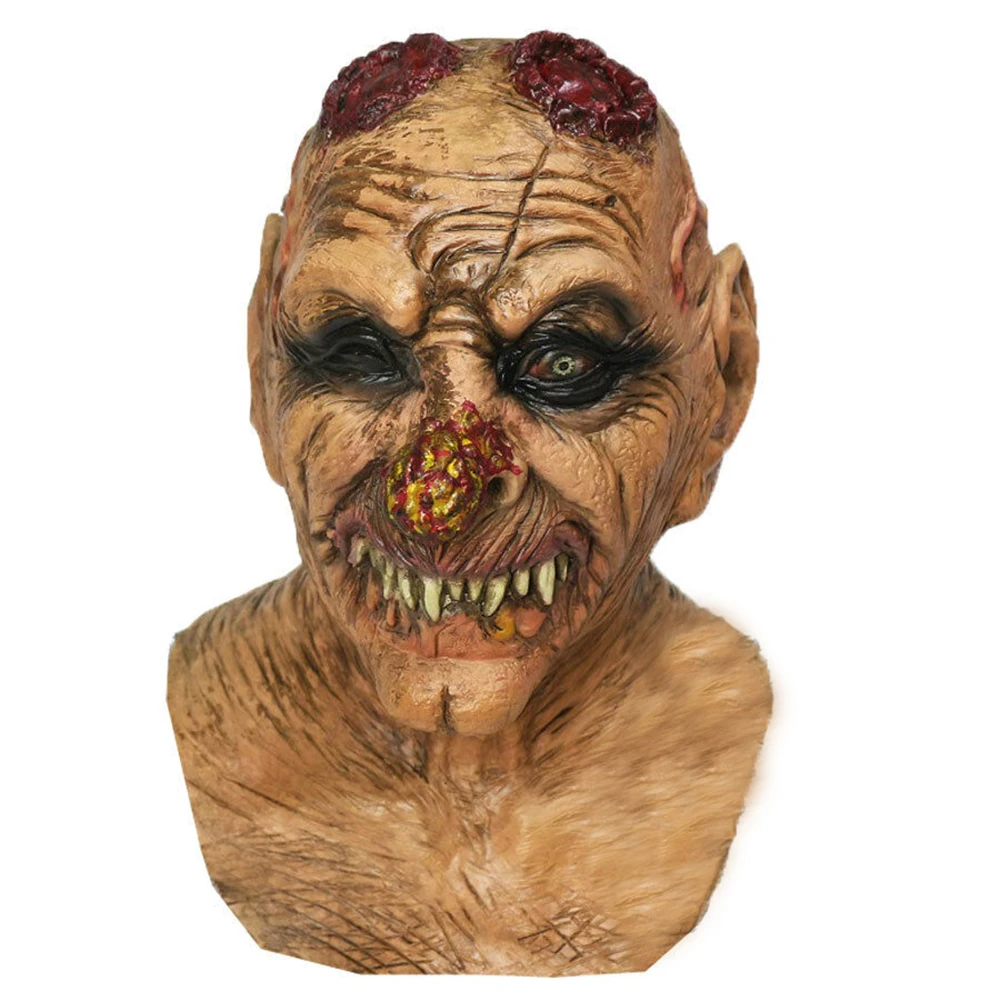 Horror Latex Goblins Mask Big Nose Clown Mask Halloween Costume For Adult