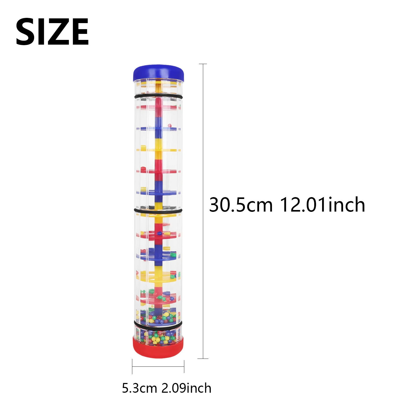 SY-94 Rain Sound Stick Orff Musical Instrument Hand Shaking Rain Sound Maker Early Education Gifts for Classroom Rhythm Training