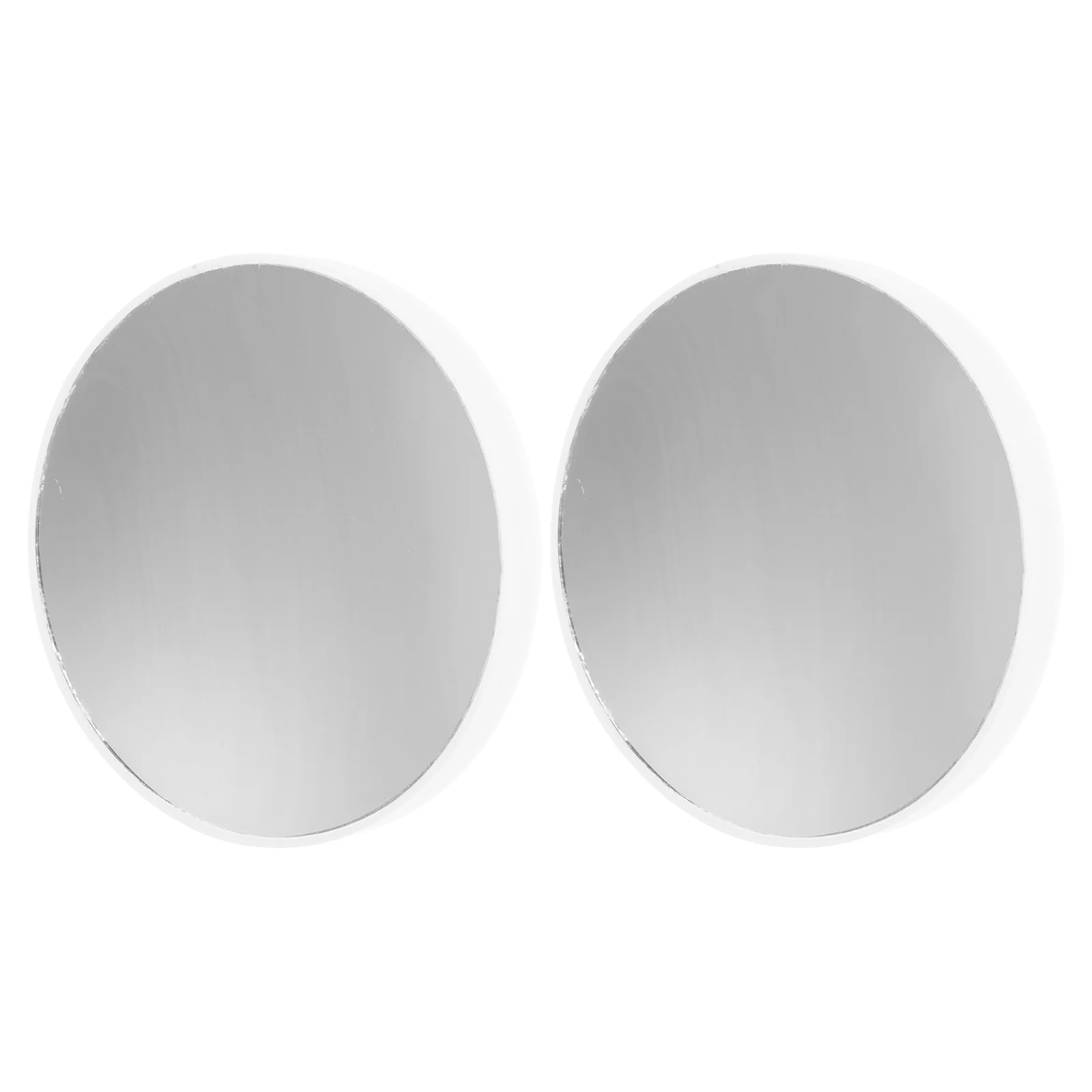 2Pcs 15x Magnifying Makeup Mirror Suction Cup Non-Skid Bathroom Mirror Practical Gift for Women White