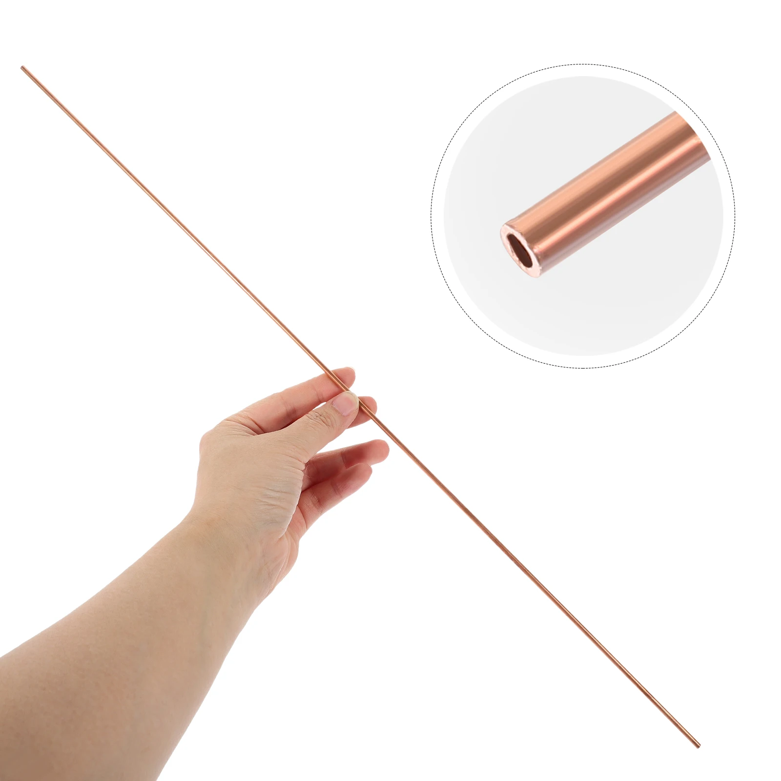 2Pcs Copper Tubes 3Mm Od 05Mm Wall Thickness 500Mm Length For Metal Crafting Components