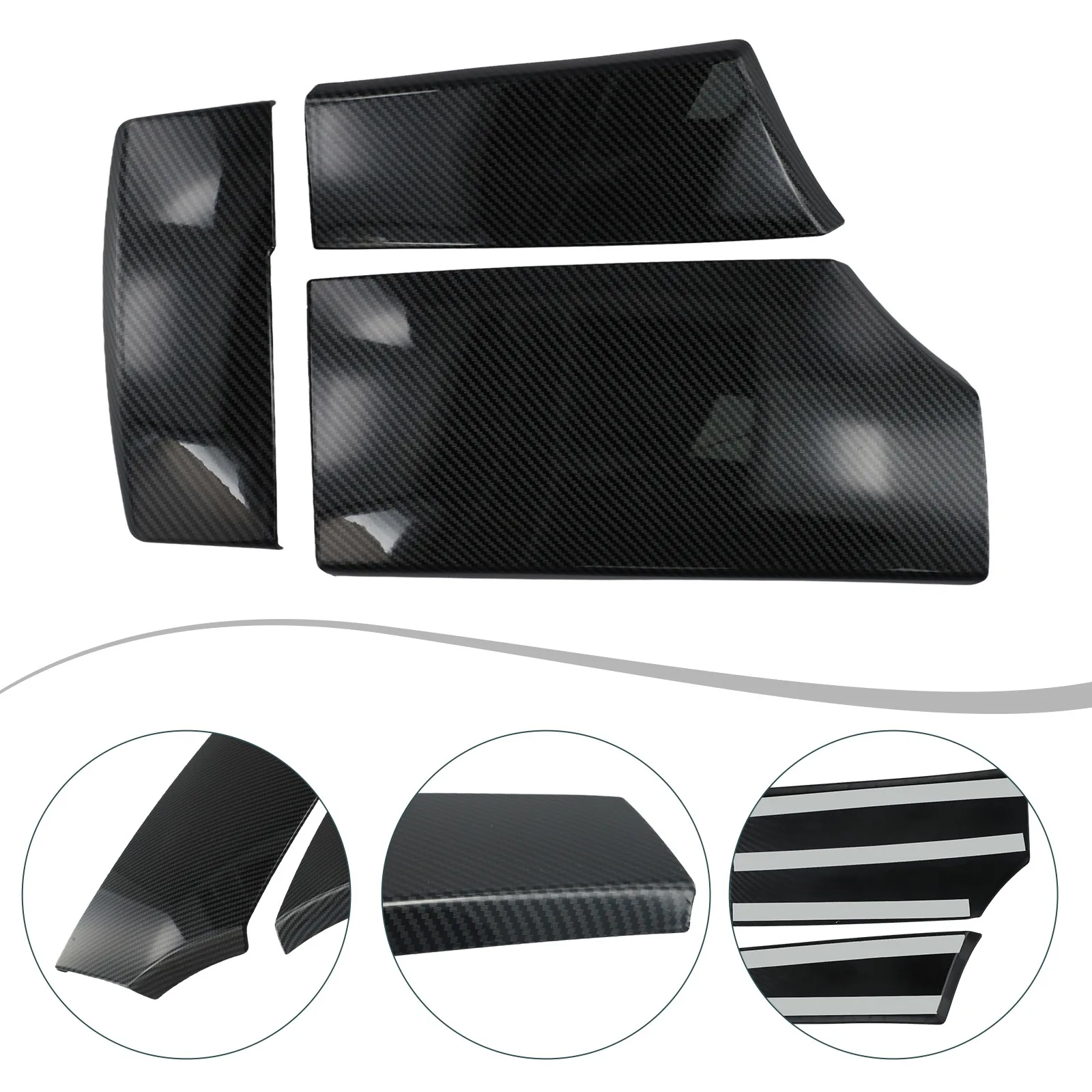 

Carbon Fiber Style Center Console Armrest Storage Box Cover for BMW 5 Series E60 0410 UV Resistant ABS Material