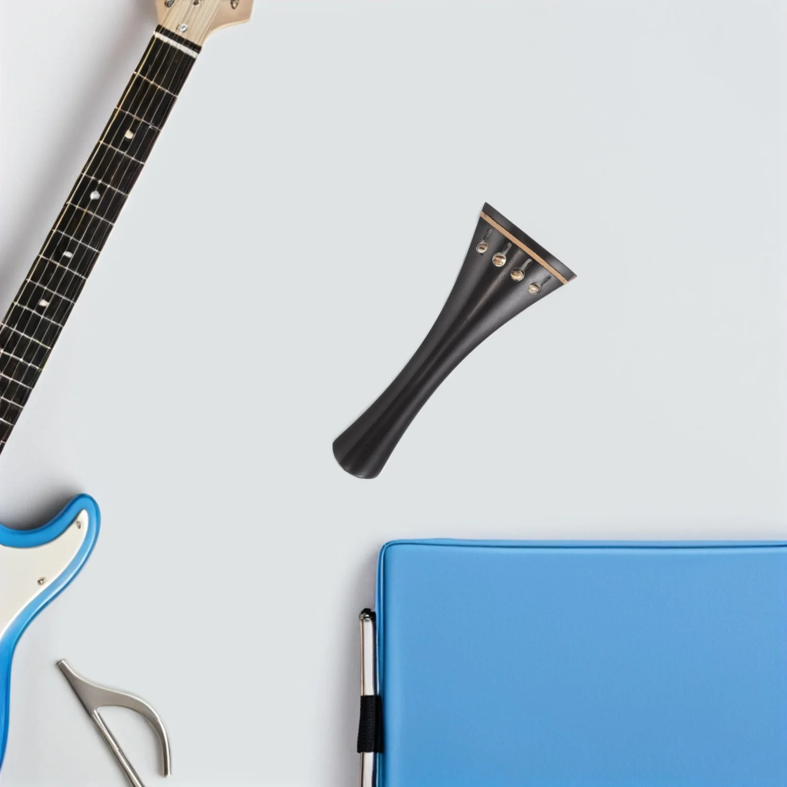 

Violin Tailpiece 4/4 Wood Material Enhances Sound Quality Precision Handinlaid Design Stability Elegant Finish Comfortable Grip