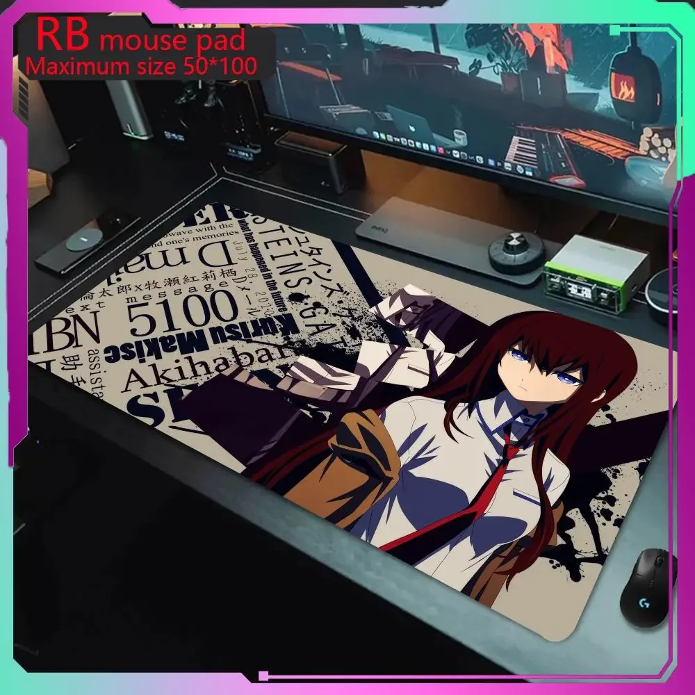 Anime Steins;Gate Mouse Pad Electronic game mouse pad is easy to use with anti slip and wear-resistant size suitable for desktop