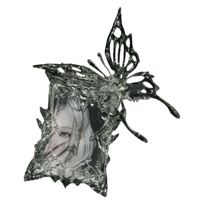 

Aesthetic 3D Transparent Butterfly Small Card Protector Photocard Holder Kpop Card Display Cover Advanced Sense Card Cover