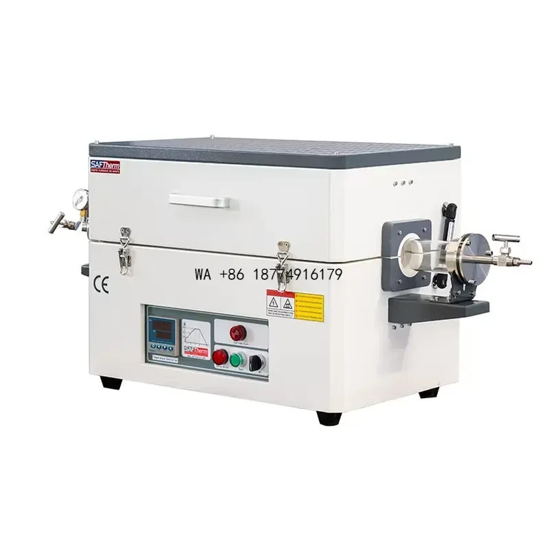 wmwmnu Split Tube Furnace 1600C High Temperature Vacuum Atmosphere Quartz Glass Lab Tubular Heating Equipment Wholesale
