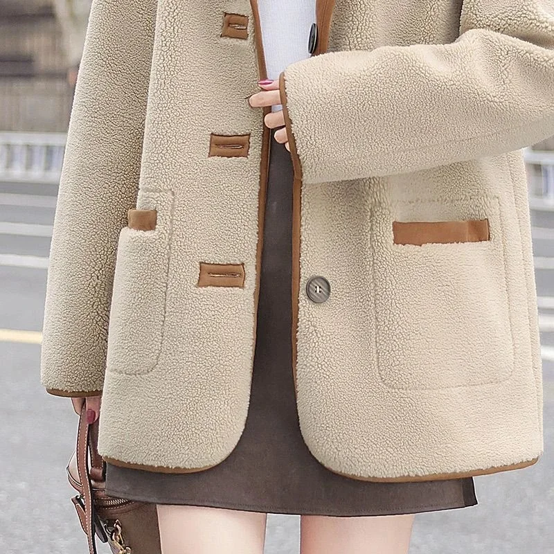 Casaco feminino casual com capuz longo Sve Color Blo Ele Faionable Casacos de inverno Fibra de poliéster Commute Sle