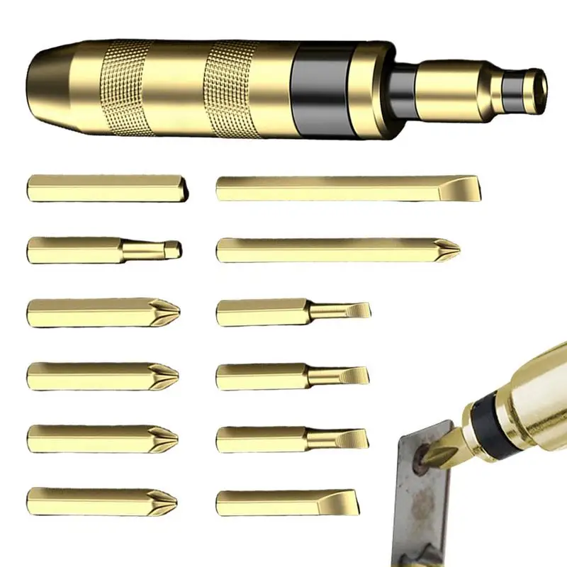 

Набор ударных отверток 13 шт., ручная ударная отвертка для удаления поврежденных и замерзших предметов