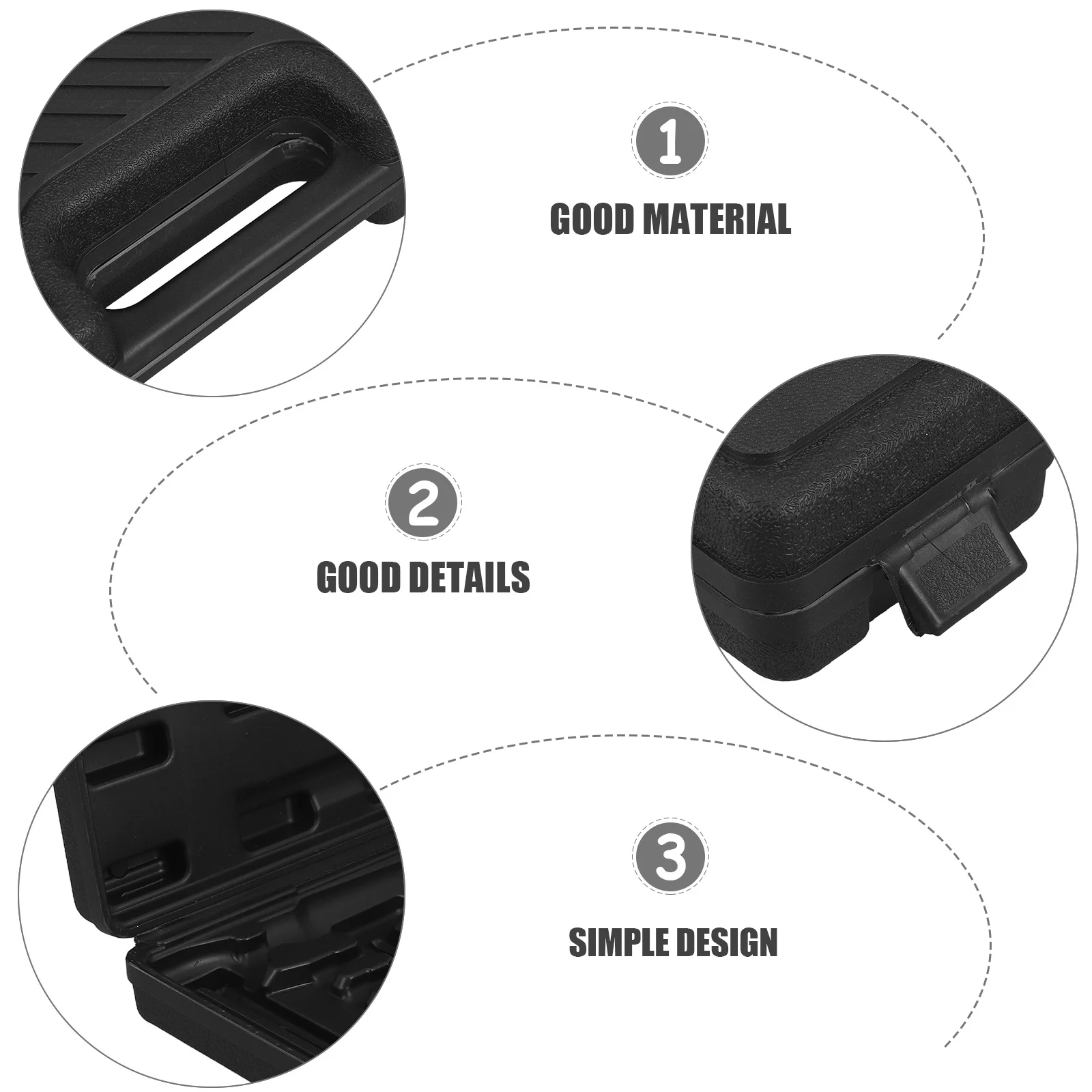 Caja de almacenamiento de herramientas de alta capacidad para herramientas de cincel de aire, estuche organizador resistente con paredes y pestillos reforzados, bolsa de herramientas portátil