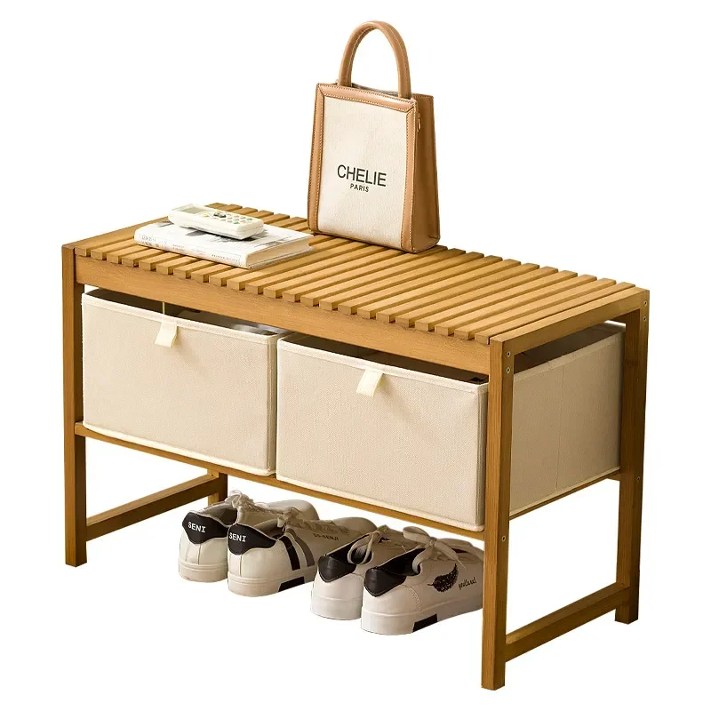 Entryway Shoe Bench with Storage Cabinet Integrated Seat for Hallway Home Organization Space Saving Furniture