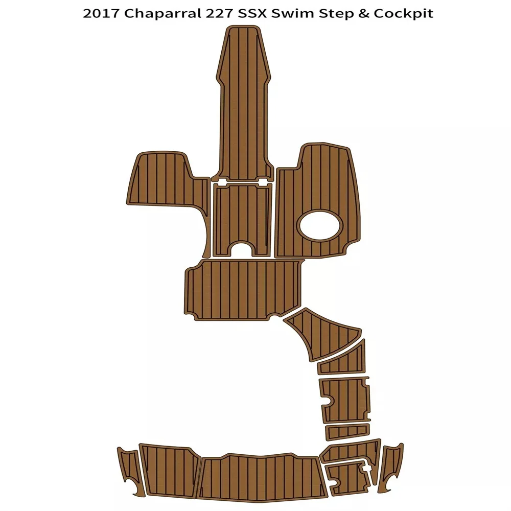 

2017 Chaparral 227 SSX Swim Step Platform Cockpit Boat EVA Teak Deck Floor Marine Flooring Teak Yacht boat marine accessories