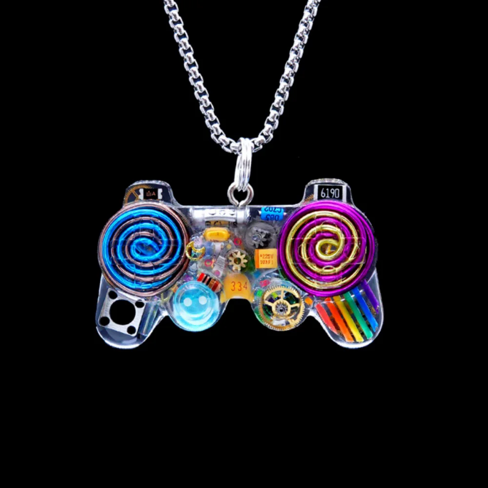 Cyberpunk Retro Necklace Gamepad Pendant Genuine Original Birthday Decoration Present Kids Gifts In Stock