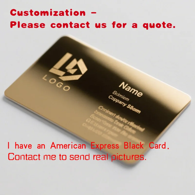 

custom.20 Years Experience Custom Design Blank Aluminum Metal Embossed Business Card